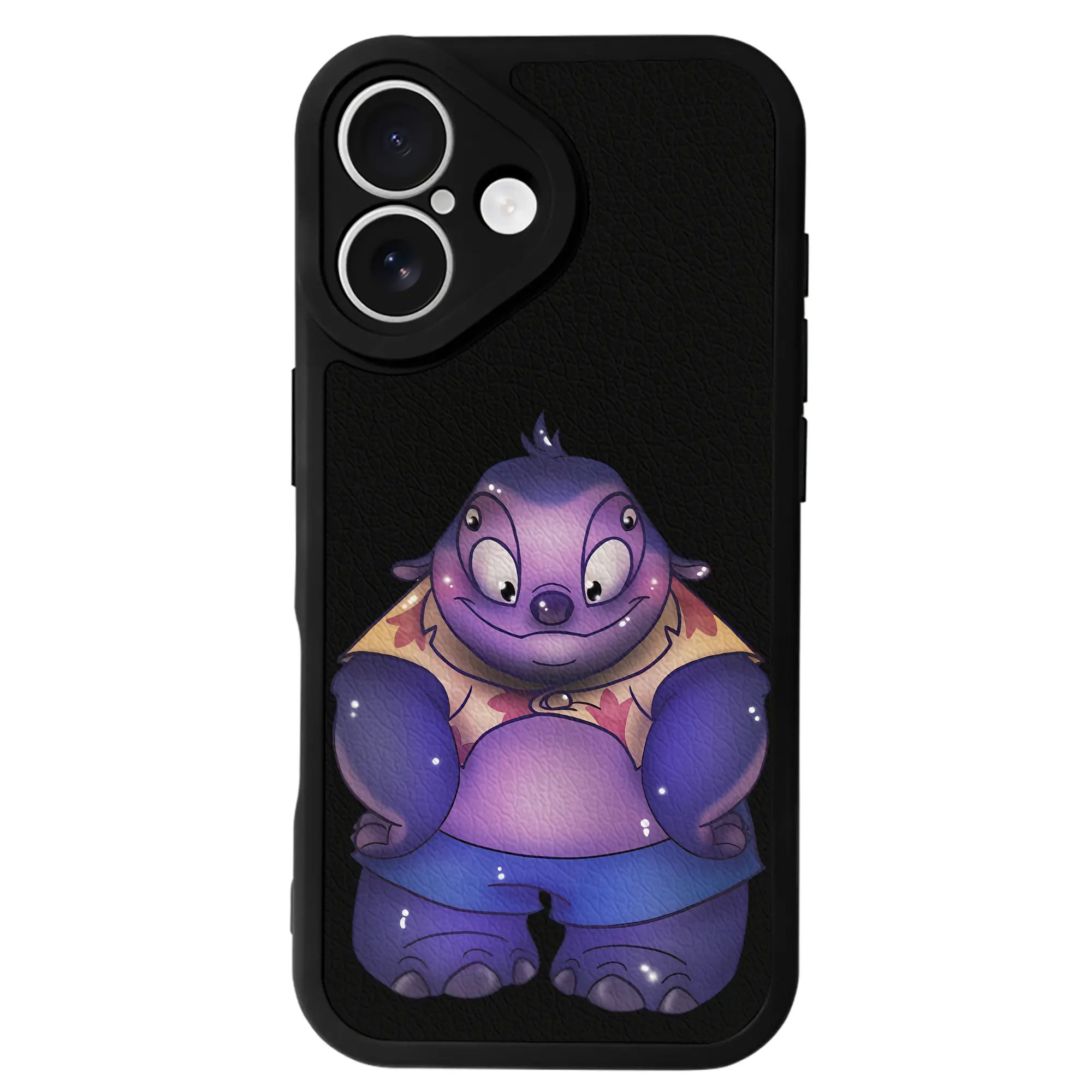 リロ＆スティッチ グッズ ジャンバ博士 - IPhone 16シリーズ対応 ・ シリコンスマホケース ・ レザー調 ・ 高精度フィット ・ 耐衝撃 ・ ワイヤレス充電対応 ・ 精密カット